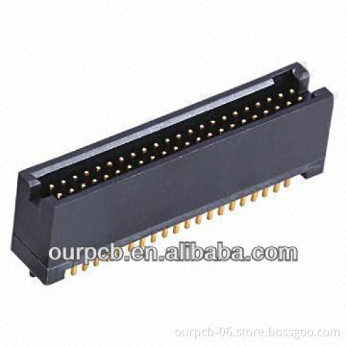 1.27mm Box Header with 1,000m ohm Insulation Resistance, Straight, Black Color, UL Mark